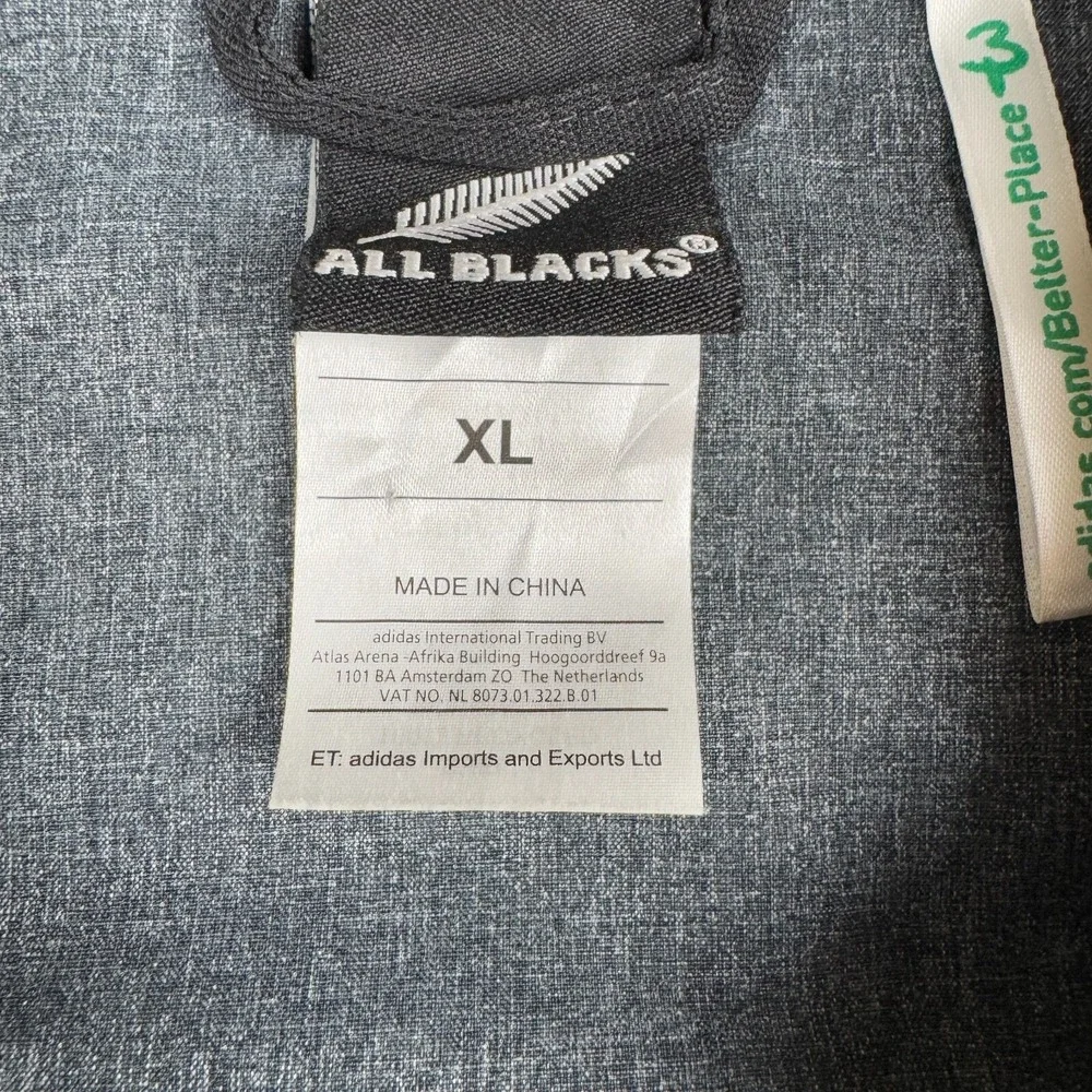 New Zealand All Blacks Adidas‎ Mens Black Tracksuit Jacket Rugby Sportswear 2014